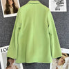 Spring Autumn High Quality Long Sleeve Female Blazer Double Button Jacket Ladies Business Work Wear Formal Coat Women Outerwea