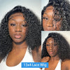 200% Density  Bob Wigs Short Pixie Cut Water Wave Wigs Human Hair Natural Black Brazilian Deep Curly Wigs For Black Woman  ﻿