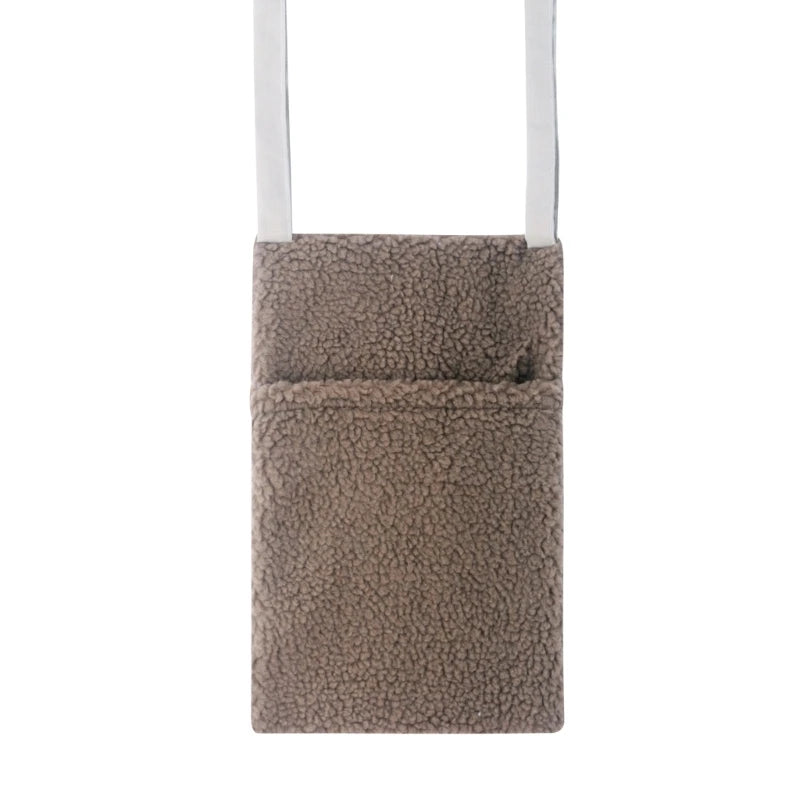 New Thick Plush Baby Crib Hanging Storage Bag Portable Double Pockets Newborn Cot Toy Organizer Bag Bed Headboard Storage Pouch