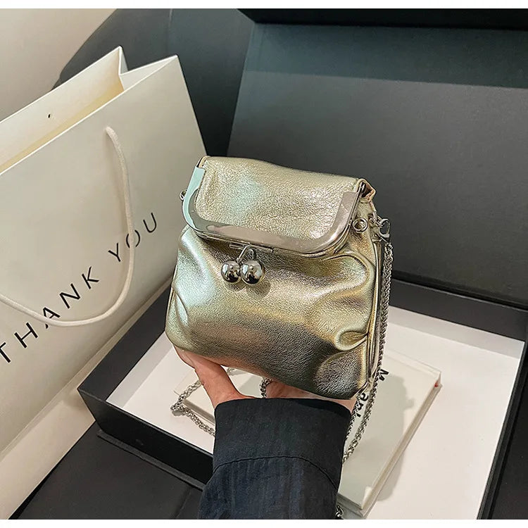 Trendy Korean Fashion Mini Square Bag Vintage Streetwear Elegant Crossbody Bags Casual Y2k Aesthetic Shoulder Handbags for Women