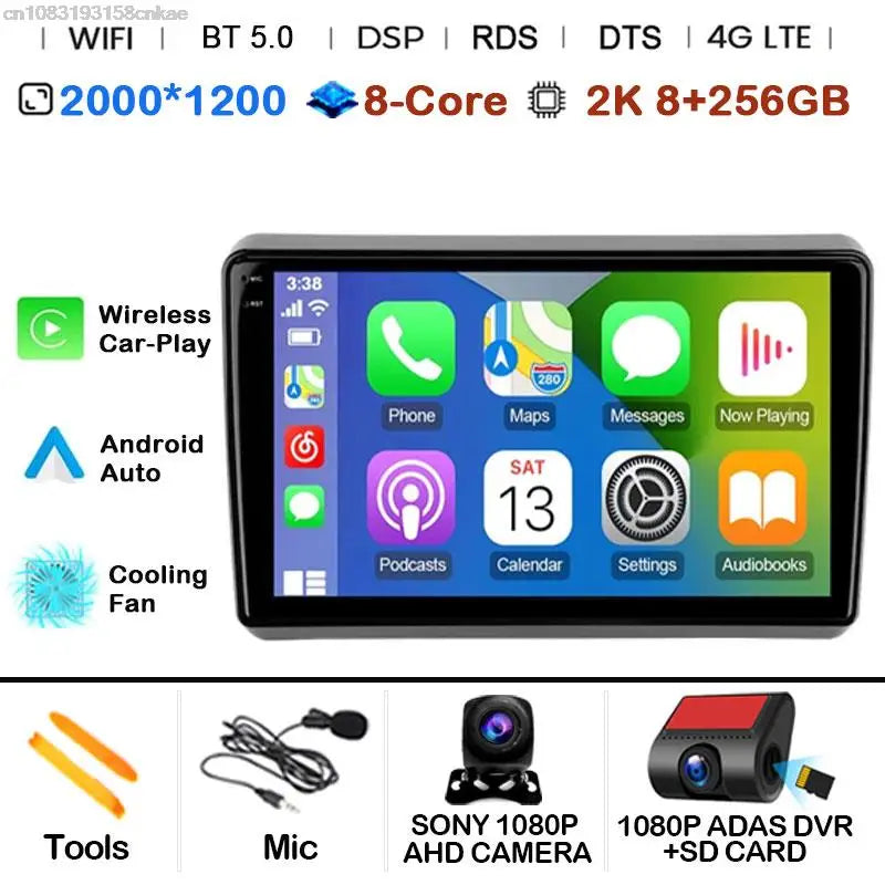Car Radio Android 14 For Dodge Dart 2012 - 2016 GPS Carplay Multimedia Player DSP BT 2din Head Unit Audio Navigation Stereo Auto