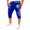 Mens Summer Shorts Elastic Drawstring Waist Lightweight Breathable Quick-Dry Sports Cropped Pants for Basketball Fitness Running