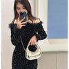 Luxury Designer Evening Clutch Clear Acrylic Women Handbags Fashion Shoulder Bag Half Moon Wedding Purses Party Tote Ladies 2025