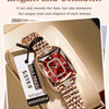 POEDAGAR Top Elegant Women Wristwatch Waterproof Date Ladies Watch Stainless Steel Rectangle Quartz Women's Watches Female Reloj