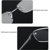 Men Blue Light Blocking Reading Glasses Women Dimond Cutting Rimless Eyeglasses Frame Anti Fatigue Hyperopia Presbyopic Eyewear
