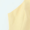 TRAFZA Women Fashion Suit Yellow V-Neck Sleeveless Belt Sngle Breasted Tops+High Waist Pocket Belt Long Skirts Female Summer Set