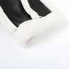 Weird Puss Furry Patchwork Women Crop Jacket Hipster Full Sleeve Open Stitch Hipster Streetwear Warm Outwear Basic Wild Coat