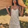 Elegant Womens White Floral Chic Mini Dress Patchwork Pleated Short Dresses Casual Black Evening Party Dresses Birthday Summer