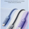 Toocki Type C to Type C Cable 100W PD Display Fast Charging Charger USB C to USB C Transparent Cable For Xiaomi Macbook
