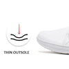HOBIBEAR Minimalist Shoes for Men Women Wide Toe Barefoot Zero Drop Shoes Casual Artificial Leather Lightweight Walking Sneakers