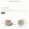 Small unit living room balcony leisure small sofa lamb wool single sofa ins style lazy sofa chair