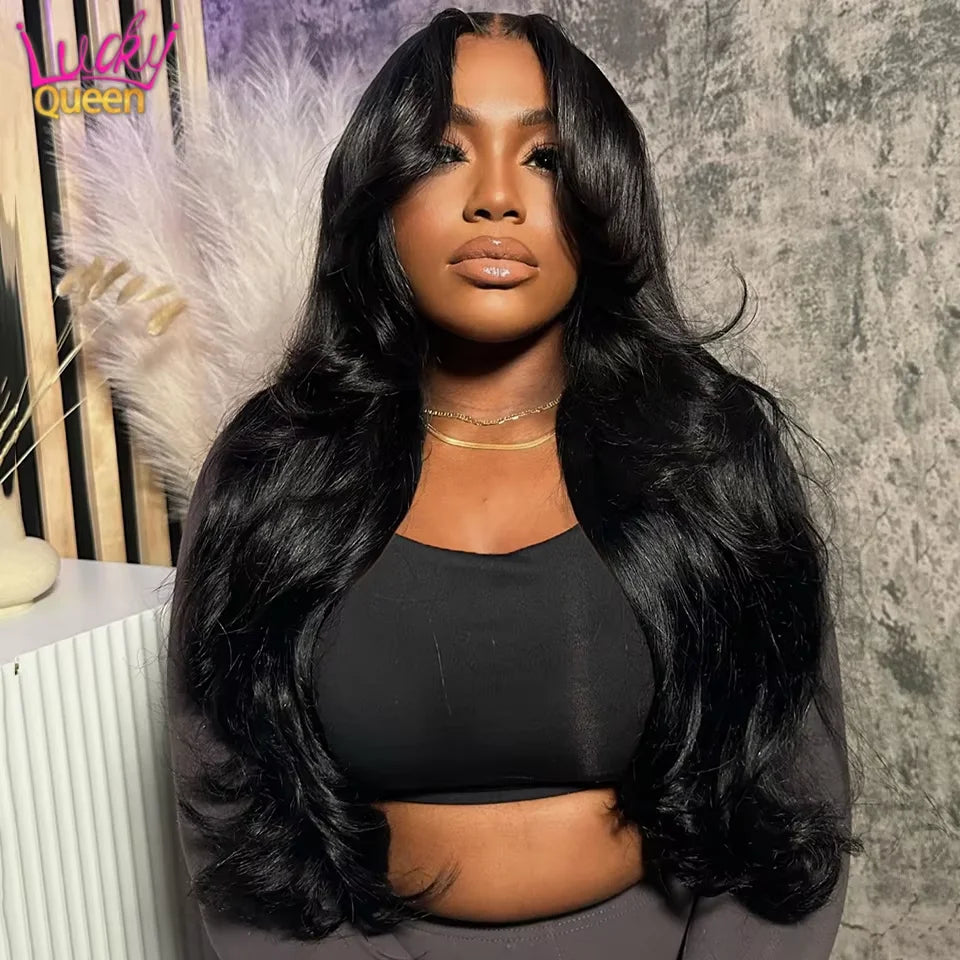 Ash Blonde 180 Density Body Wave Human Hair Wigs with Baby Hair 13x4 13X6 Transparent Lace Frontal Wig Pre Plucked Pure Color