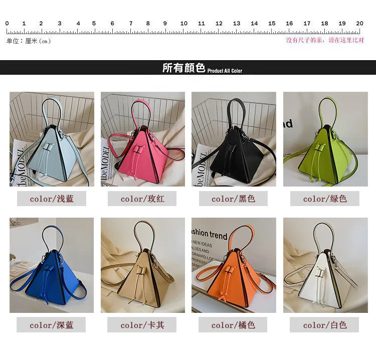 Fashion Ladies Shoulder Bags Handbag Sense of luxury Women Bags High quality Leather Crossbody Bag Designer Female Triangle Bags