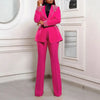 2 Pieces Women's Sets Autumn Winter Long Sleeve Pearl Blazers Suit Tops And Pants Suits Two Piece Set Tracksuit Outfit 2025