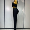 Women Sexy Bandage Crop Top Pant Set Evening Party Club Luxury Birthday High Street Fashion Elegant Luxury Birthday Outfit ﻿