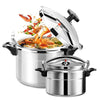 Aluminum 3L/4L/5L/7L Capacity Pressure Cooker Only for Gas Safe Explosion Proof Pressure Canner with Easy Lock Lid