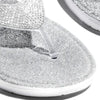 2024 Women Flip Flop Slippers Slides Bling Rhinestone Ladies Shoes Casual Summer Flat Female Crystal Glitter Woman Plus Size 43