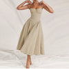 2024 Summer Sexy Spaghetti Strap Long Dresses Slim French Vintage Elegantes Style Suspender Party Dress Vestidos Robes Longues