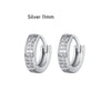 CRMYA Gold Silver Filled 16mm 14mm 12mm Flower Higgle Earring CZ Zircon Hoop Earrings For Women Girls Jewelry Wholesale