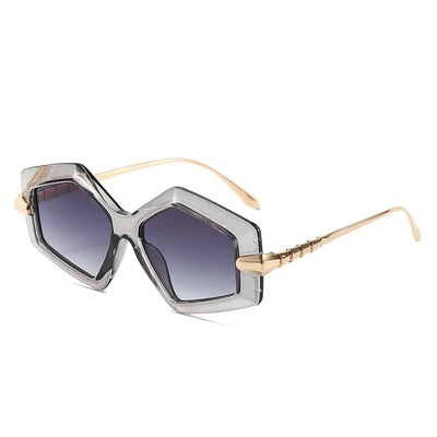 New Unique Women Fashion Sunglasses Retro Unique Lens Special Shades UV400 Men Punk Oversized Sun Glasses UV400