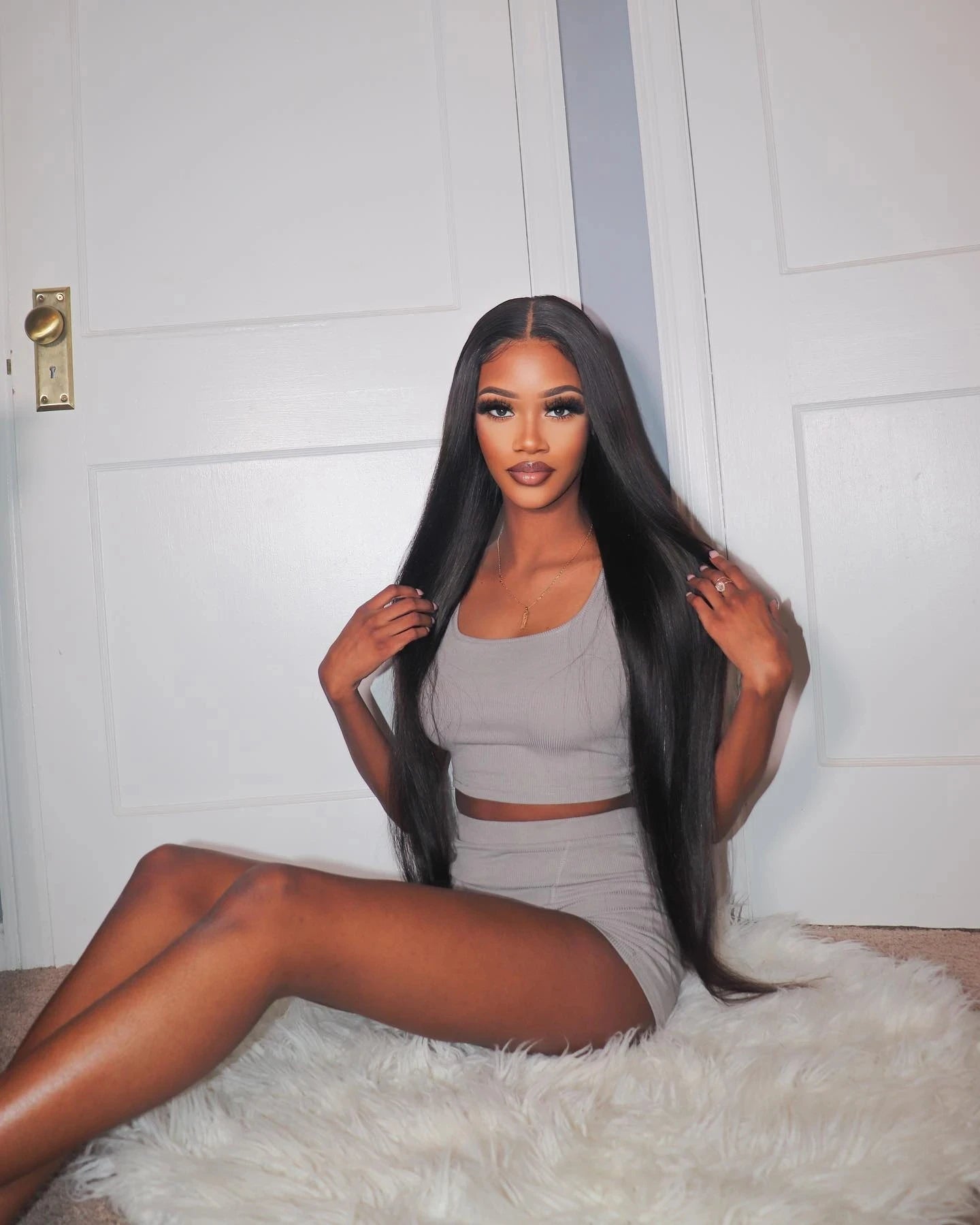 28 30 Inch 6x4 4x4 Pre-Cut Glueless Wig Human Hair Ready To Wear Straight Glueless Wigs Pre-Plucked Top Brazilian Wigs for Women