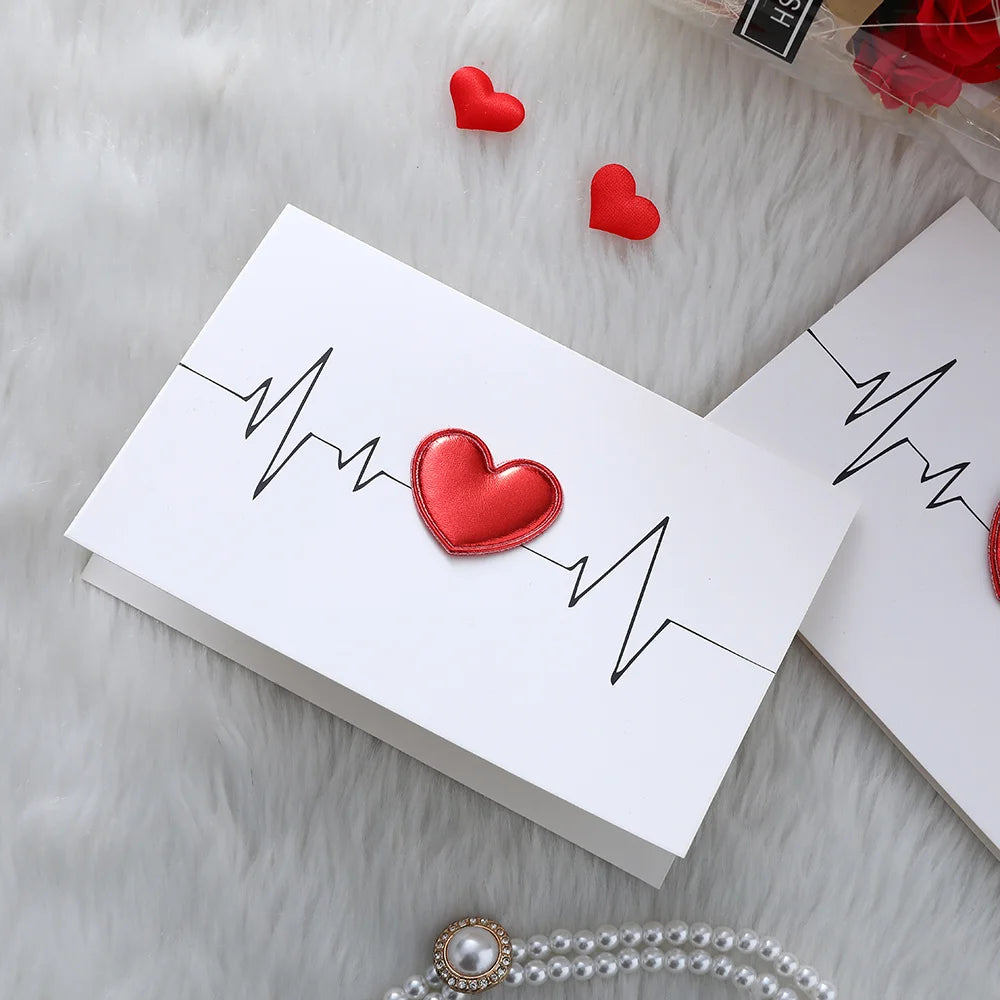 3D Pop Up Love Card with Envelope Valentines Day Birthday Anniversary Greeting Cards for Couples Wife Husband Handmade Gifts