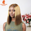 Vietname Super Double Drawn Bone Straight 2x6 Bob Wig with 100% Human Hair Candy color 250% Density For Black Women