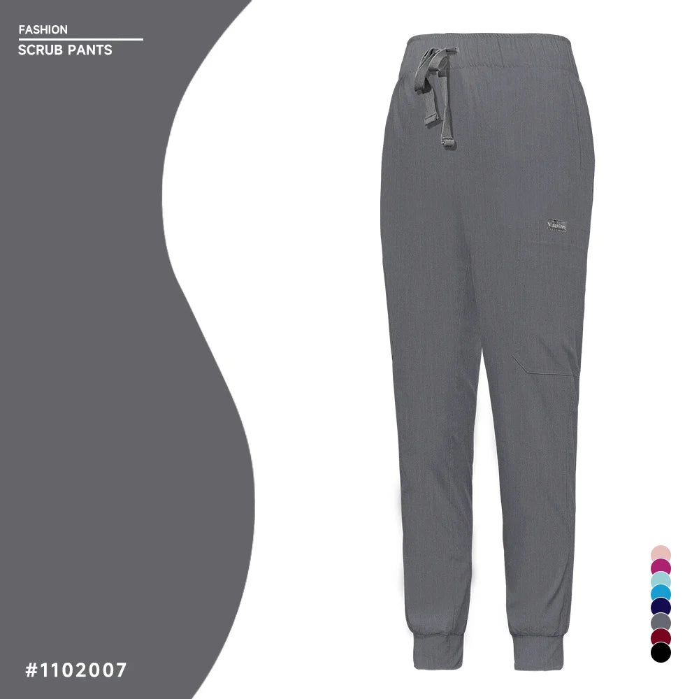 Unisex Jogger Pants Dentist Pants Solid Color Beauty Salon Nursing Men Jogging Pants Spa Uniform Pants Pet Medical Doctor Scrub