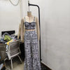 CM.YAYA Women's Set Print Strapless Bra Top and Flare Pants Suits 2025 Summer Street Party Two 2 Piece Sets Outfits Tracksuit