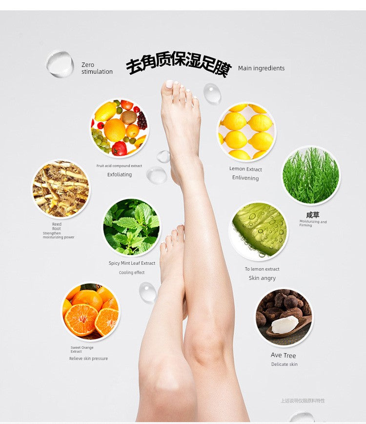 South Korea Die Enjia Double Exfoliating Dead Skin Calluses Moisturizing Foot Mask Tender White Feet Sole Care Tender Foot Mask