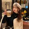 Women's Turtleneck Sweater Winter 2025 Retro Red with Velvet Lining Thickened Inner Wear Thermal Knitting Bottoming Shirt