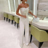 Women Jumpsuit Feather Tube Top Sexy Evening Party Jump Suits Sleeveless High-waisted Straight Playsuits Night Clubwear Overalls