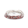 5Pcs/Lot Elastic Crystal Bracelets 2mm Charming Gold Color Crystal Rhinestones Metal Bangle Bracelet Jewelry DIY Gift