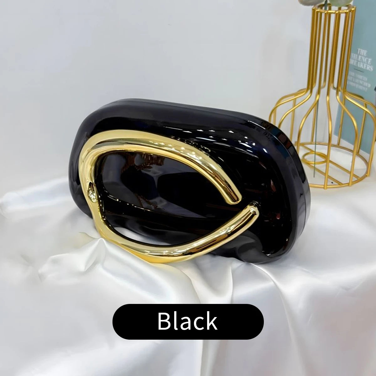Fashion Elegant Metal Closure Box Shaped Crossbody Bags Women Evening Bags Wedding Mini Ladies Wallet Party Cute Purse ClutchBag