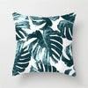 45cm Cushion Case Removable Polyester Green Plant Print Pillowcase Tropical Leaf Cactus Monstera Throw Cushion Cover Home Decor