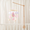 Baby Crib Mobile Rattle Toy 0-12Months Infant Soft Felt Teddy Velvet Pink Bear Bed Bell Hanging Toy Holder Bracket Crib Girl Toy