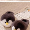 Funny Fuzzy Penguin Slippers Girls Novelty Indoor Shoes Women Soft Furry Slippers Female Plush Home Shoes Animal Flip Flops