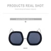 Oversized Luxury Diamond Shiny Sunglasses Women Irregular Round Crystal Sun Glasses Men UV400 Shades Eyewear Polygonal Sunglass