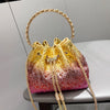 Handle Rhinestones Evening clutch Bag Purses and handbag luxury Designer shoulder bag Shiny Crystal Clutch purse bucket bag