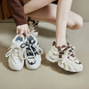 2024 Spring Autumn Women's Chunky Sneakers Breathable Platform Sports Shoes for Women Fashion Thick Sole Vulcanized Shoes