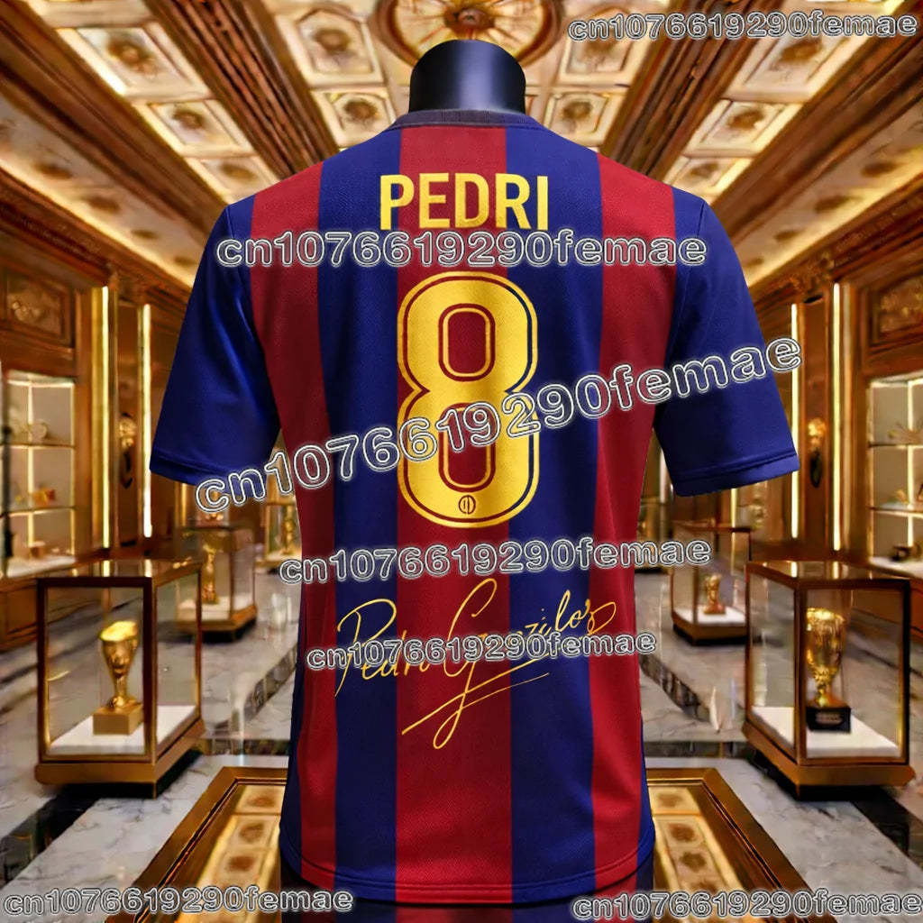 2026 Special Edition Pedri No.8 Football Jersey Fan Favorite Soccer Shirt Quick Dry Breathable Comfortable Short Sleeve Training