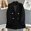 Spring Autumn High Quality Long Sleeve Female Blazer Double Button Jacket Ladies Business Work Wear Formal Coat Women Outerwea