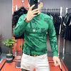 Men's T-shirt with Fashionable Personality Handsome and Versatile Trend Long Sleeved Men's Base Shirt Thick Style
