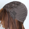 Lekker 12" Short Brown Wolf Cut Straight Bob Human Hair Wigs With Bangs For Women Brazilian Remy Hair Ready to Wear Glueless Wig