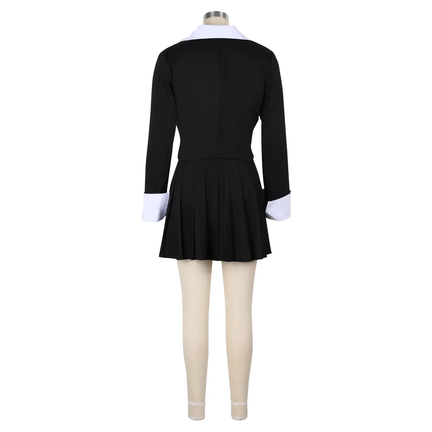 BWQ 2024 INS Women Fashion Pleated Mini Skirts Suit and Shirt Patchwork Long Sleeve Blazer Matching 2 Two Piece Set Outfits