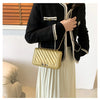 Fashionable Mini Quilted Embossed Chain Shoulder Bag Simple And Versatile Diagonal Crossbody Bag For Women Square Handbag