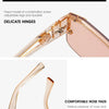 2023 Luxury Big Square Sunglasses Women Brand Designer Retro Blue Sun Glasses For Female Oversized Black Shades Oculos UV400