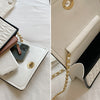New Fashion Women's Shoulder Bag Simple Chain Texture Small Square Bag Light Luxury Party Crossbody Bag Purses and Handbags