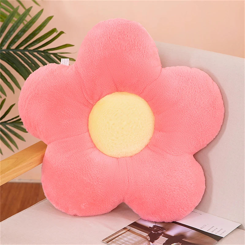 Flower Plush Throw Pillow Soft Plant Chair Cushion Living Bedroom Home Decorative Pillows Sofa Cushions Birthday Gifts