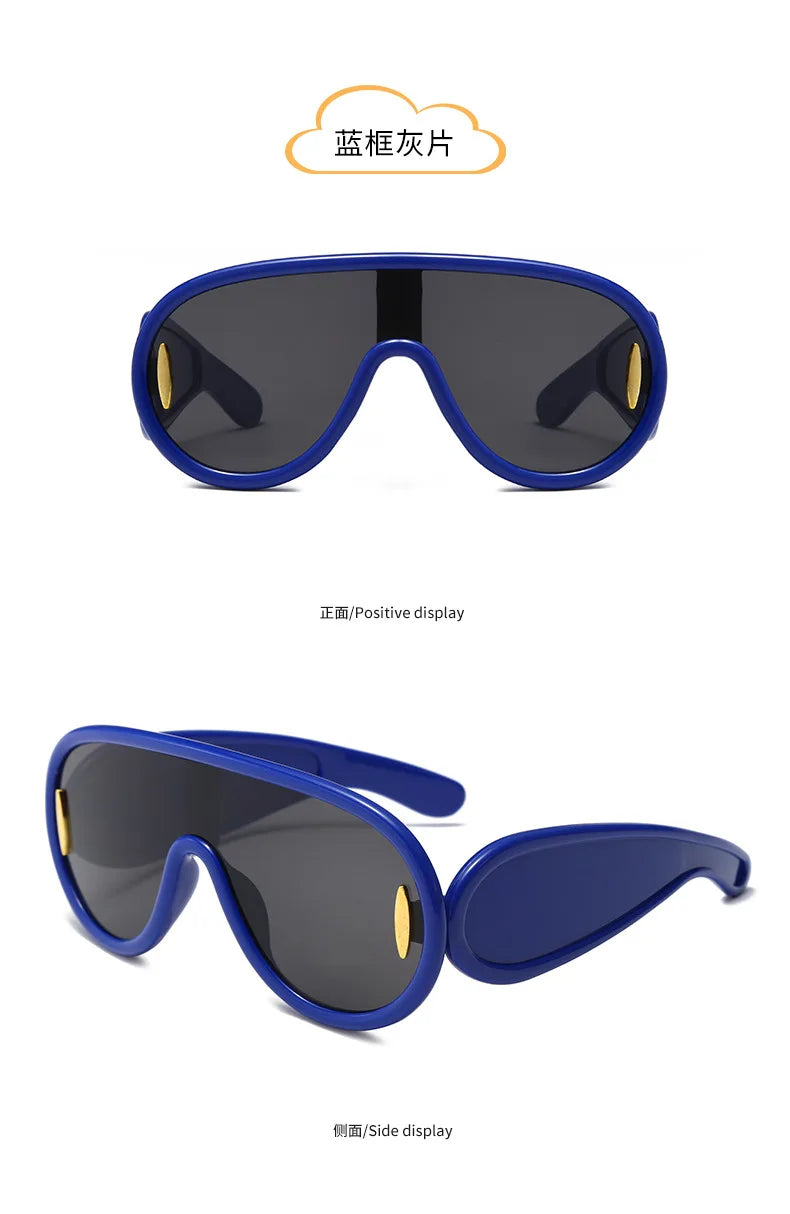 Large Frame Integrated SunShade Large Face SunglaSSeS, Children's Fashionable Toad Mirrors, Personalized SunglaSSeS